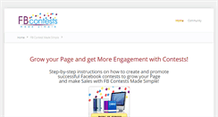 Desktop Screenshot of fbcontestsmadesimple.com